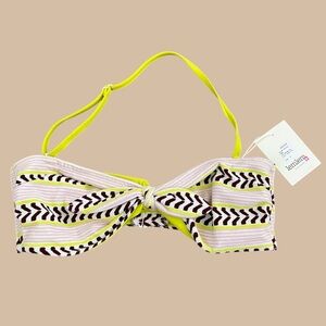 Lemlem Bandeau Swim Top in Kesti Pink Size Medium